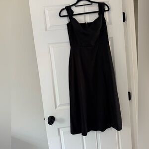 Reformation Black Midi Dress